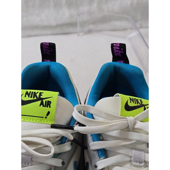 Nike Air Max Dawn GS Grade DX3772 100‎ Sneakers 6Y White/Blue/Gray Mesh & Suede - Picture 9 of 12